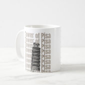 Turm von Pisa Kaffeetasse (Vorderseite Links)