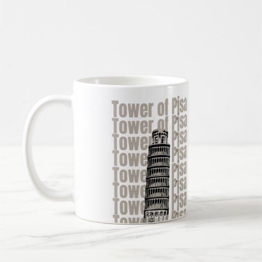 Turm von Pisa Kaffeetasse (Links)