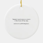 Turm von Pisa Mascherone, Italien - Ornament (Hinten)