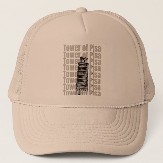 Turm von Pisa Truckerkappe (Vorderseite)
