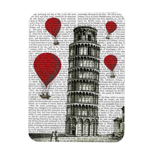 Turm von Pisa und Red Hot Air Balloons Magnet (Vertikal)