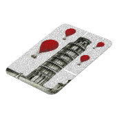 Turm von Pisa und Red Hot Air Balloons Magnet (Linke Seite)