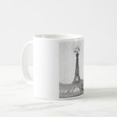 Turm-Zeichnen Paris, Texas Eiffel Kaffeetasse (Vorderseite Links)