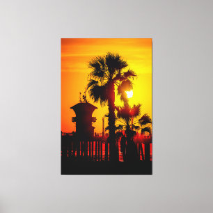 Turm Zero Sonnenuntergang (Leinwand 152 cm x 102 c Leinwanddruck