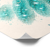 Turmalin-Geburtsstein-Turquoise-Kunst A4 Poster (Ecke)