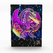 Turmalin Kosmischer Drache Acrylblock Fotoblock (Vorderseite)