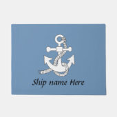 Türmatte - Anker mit Schiffsname (Vorderseite)