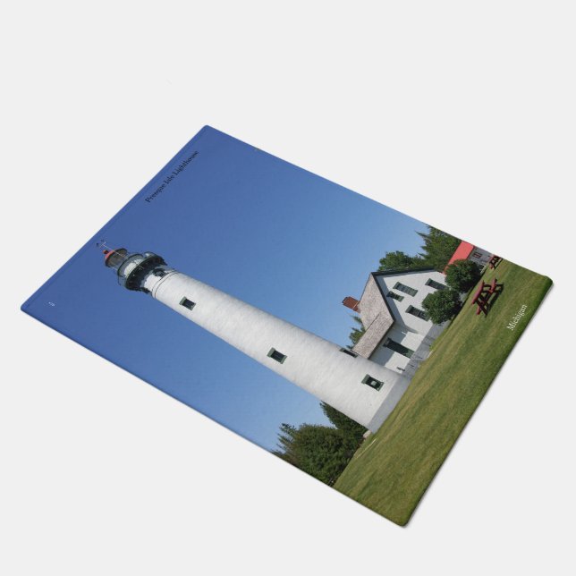 Türmatte der Presque Isle Lighthouse (Schrägansicht)