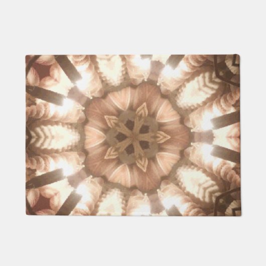 Türmatte, Lit fröhliche Weihnachtsbaumleuchten Fußmatte (Vorderseite)