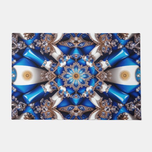 Türmatte mit argentinischem Farbdesign (Vorderseite)