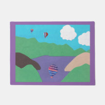 Türmatte mit Berg- und Seenlandschaft