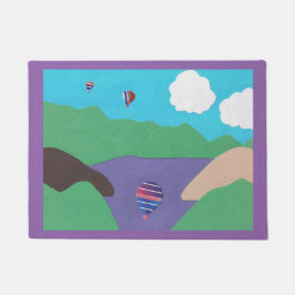 Türmatte mit Berg- und Seenlandschaft