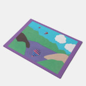 Türmatte mit Berg- und Seenlandschaft (Schrägansicht)