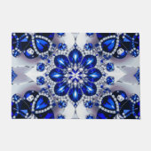 Türmatte mit blauweißem Farbdesign (Vorderseite)