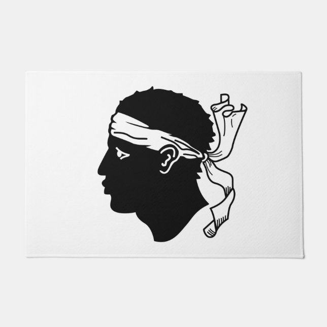 Türmatte mit der Flagge Korsikas (Vorderseite)