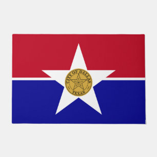Türmatte mit der Flagge von Dallas Stadt