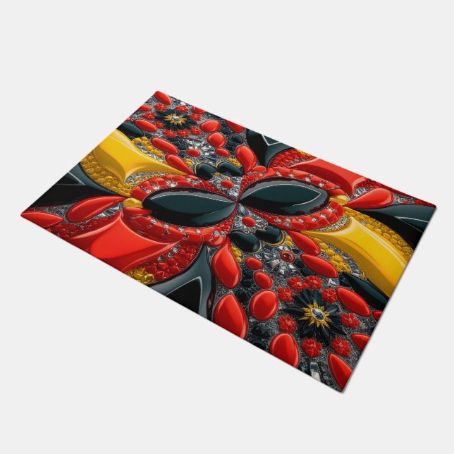 Türmatte mit deutscher Farbgestaltung (Schrägansicht)