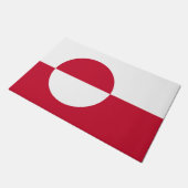 Türmatte mit Flagge Grönlands (Schrägansicht)