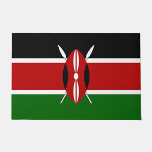 Türmatte mit Flagge Kenias