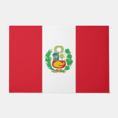 Türmatte mit Flagge Perus (Vorderseite)