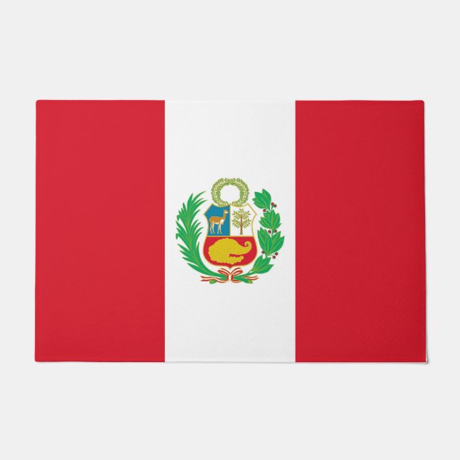 Türmatte mit Flagge Perus (Vorderseite)