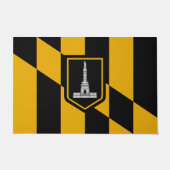 Türmatte mit Flagge von Baltimore Stadt (Vorderseite)