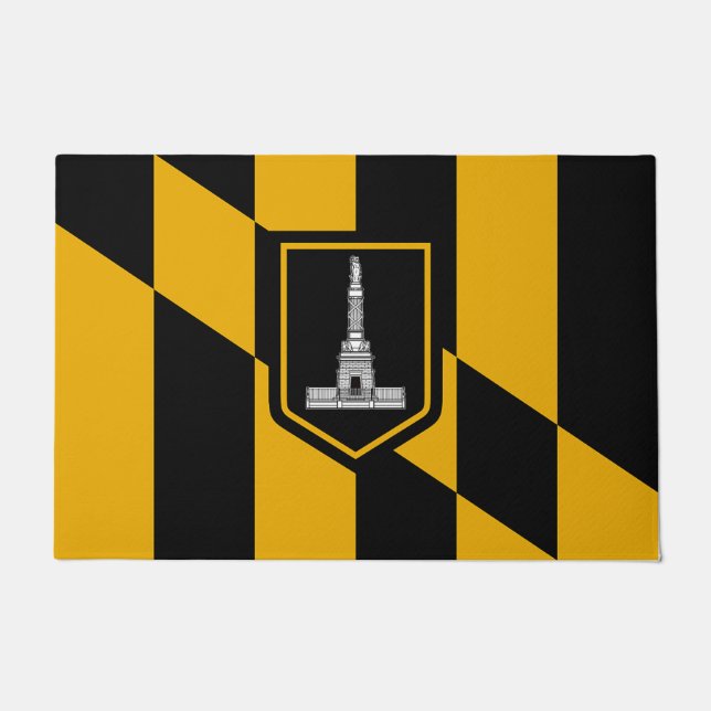 Türmatte mit Flagge von Baltimore Stadt (Vorderseite)
