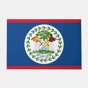 Türmatte mit Flagge von Belize