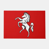 Türmatte mit Flagge von Kent County, England (Vorderseite)