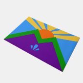 Türmatte mit Flagge von Manitou Springs, Colorado (Schrägansicht)