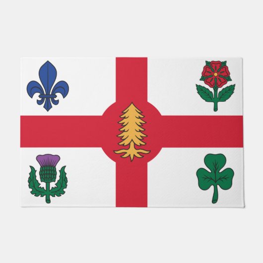 Türmatte mit Flagge von Montreal, Kanada (Vorderseite)