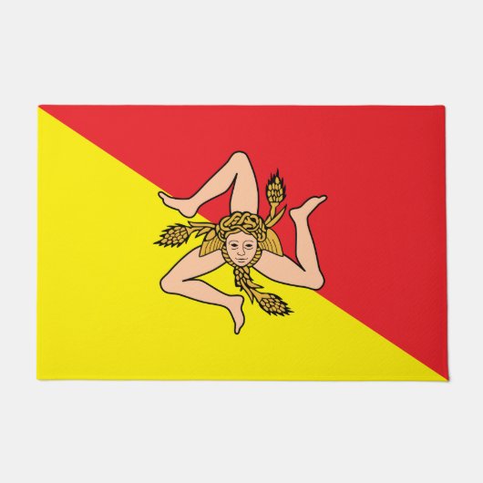 Türmatte mit Flagge von Sizilien (Vorderseite)