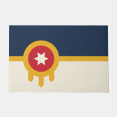 Türmatte mit Flagge von Tulsa, Oklahoma (Vorderseite)