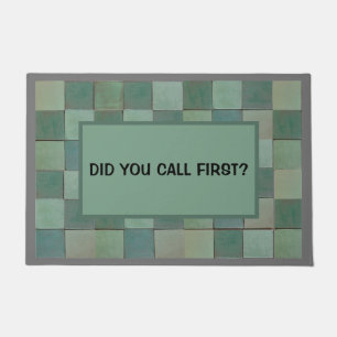 Türmatte mit grüner Kachel