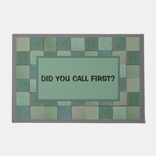 Türmatte mit grüner Kachel (Vorderseite)