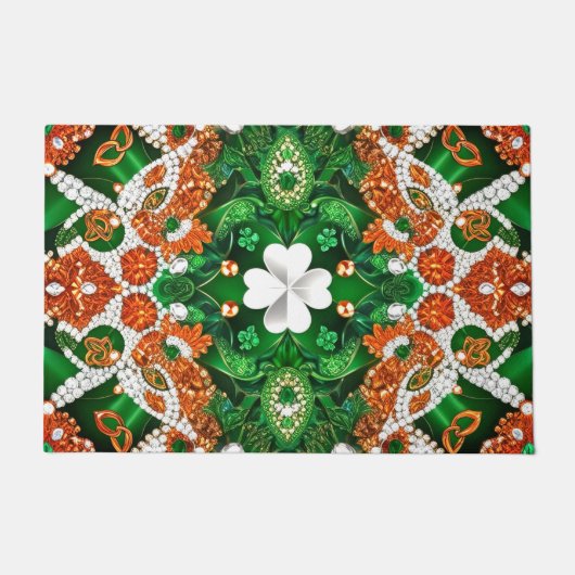 Türmatte mit irischer Farbgestaltung (Vorderseite)