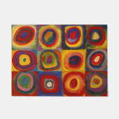 Türmatte mit Kandinsky-Quadraten und Kreisläufen (Vorderseite)