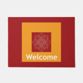 Türmatte mit Rangoli (Vorderseite)