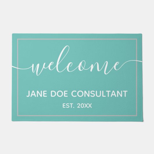 Türmatte - Personalisiertes Begrüßungslicht Aquama (Vorderseite)