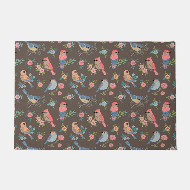 Türmatten - Vögel - Zuhause Decorating - Einzigart Fußmatte (Vorderseite)