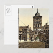 Turmbogen, Lubeck, Deutschland, selten Fotochrom Postkarte (Vorne/Hinten)