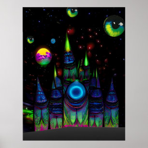 Türme aus Plasma VII Poster