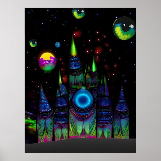 Türme aus Plasma VII Poster (Vorne)