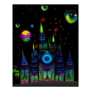 Türme aus Plasma VII Poster