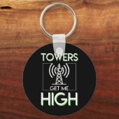 Türme bringen mich zum Höhepunkt Schlüsselanhänger (Vorderseite)