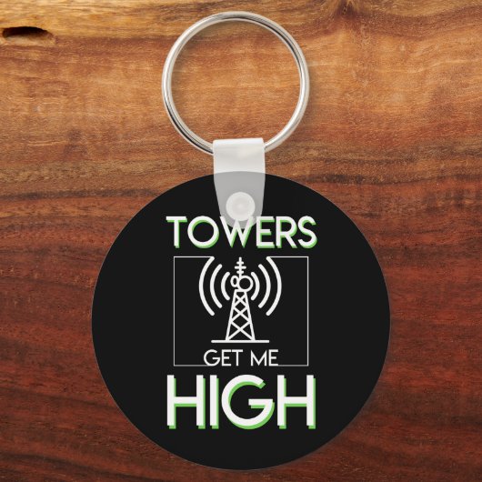 Türme bringen mich zum Höhepunkt Schlüsselanhänger (Vorderseite)