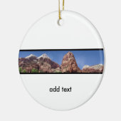 Türme der Jungfrau Panoramaaussicht Keramik Ornament (Links)