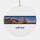 Türme der Jungfrau Panoramaaussicht Keramik Ornament (Hinten)