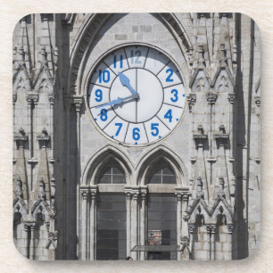 Türme der Uhr in der Basilika, Ecuador Getränkeuntersetzer