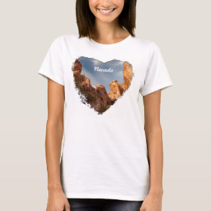 Türme des roten Felsens; Nevada-Andenken T-Shirt